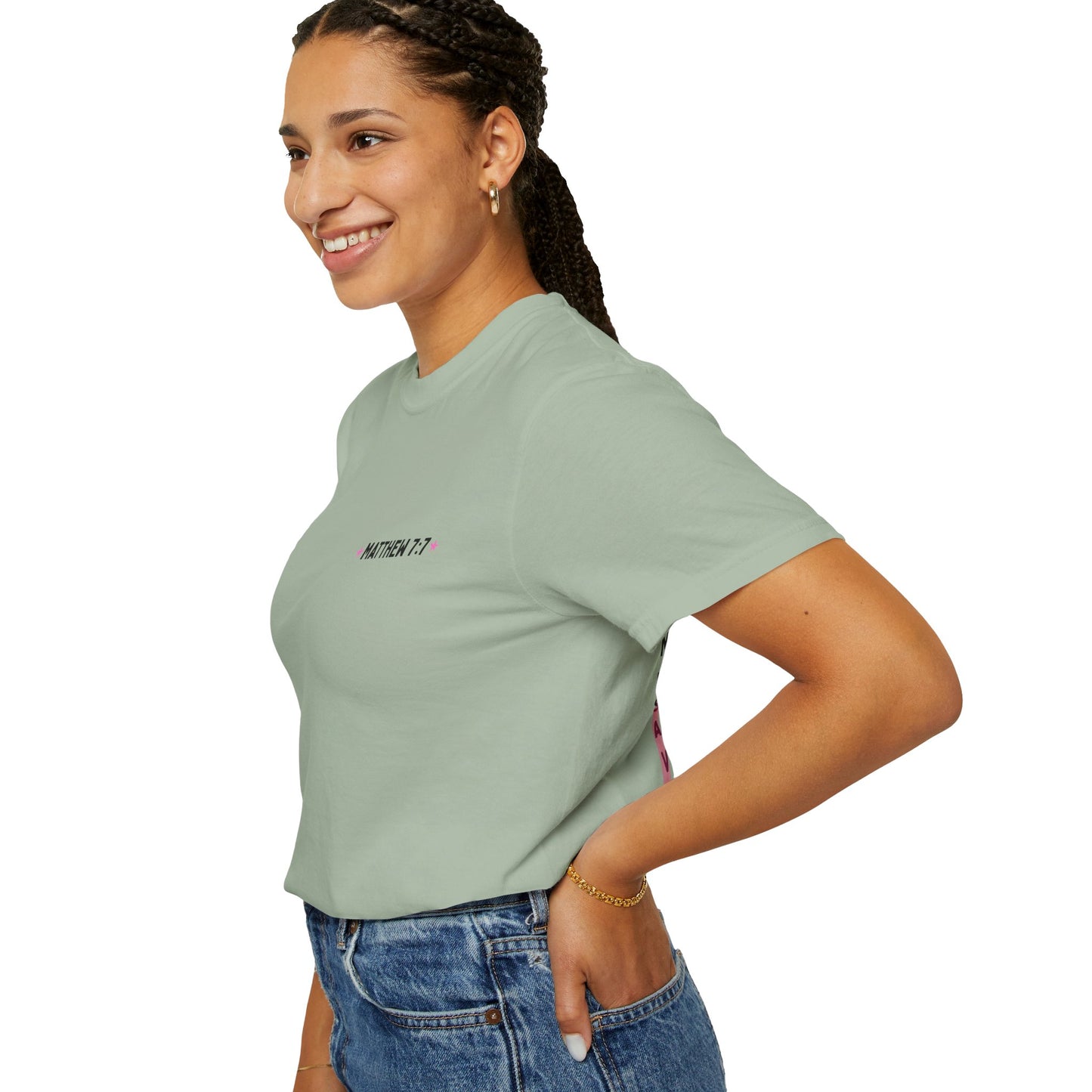 Seek & You Will Find (Matthew7:7) Comfort Colors® T-Shirt — Word-Search ChristianTee