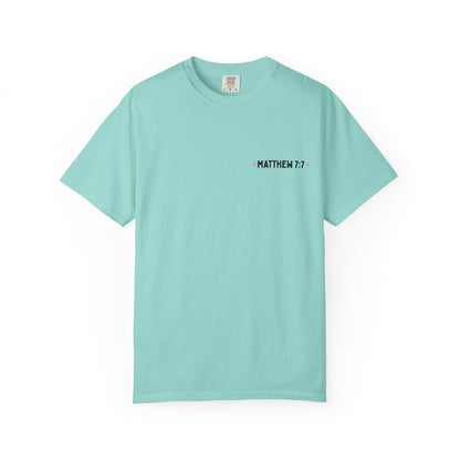 Seek & You Will Find (Matthew7:7) Comfort Colors® T-Shirt — Word-Search ChristianTee