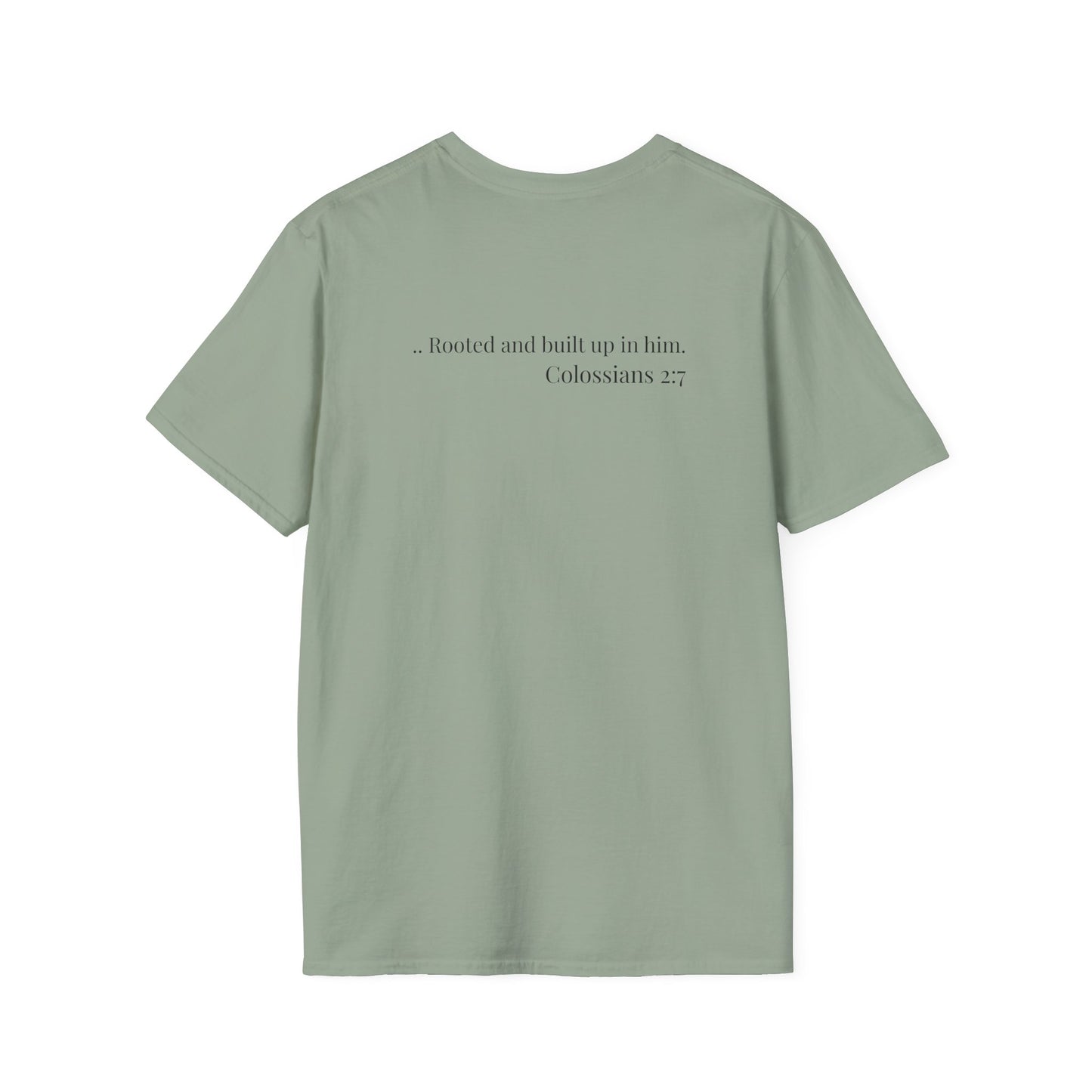 Rooted Heart Co. logo T-shirt | Faith scripture tee