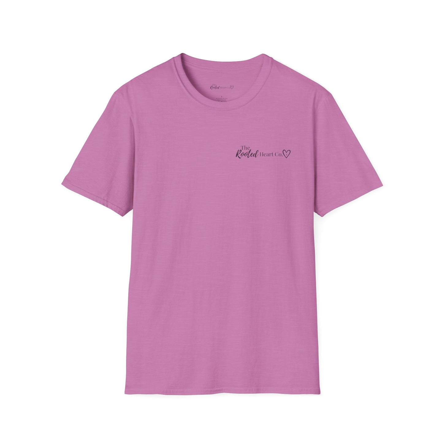 Rooted Heart Co. logo T-shirt | Faith scripture tee