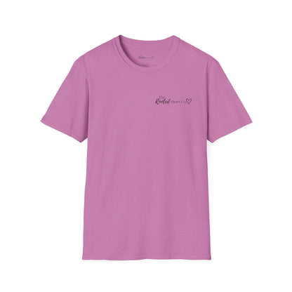 Rooted Heart Co. logo T-shirt | Faith scripture tee