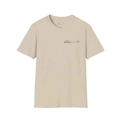 Rooted Heart Co. logo T-shirt | Faith scripture tee