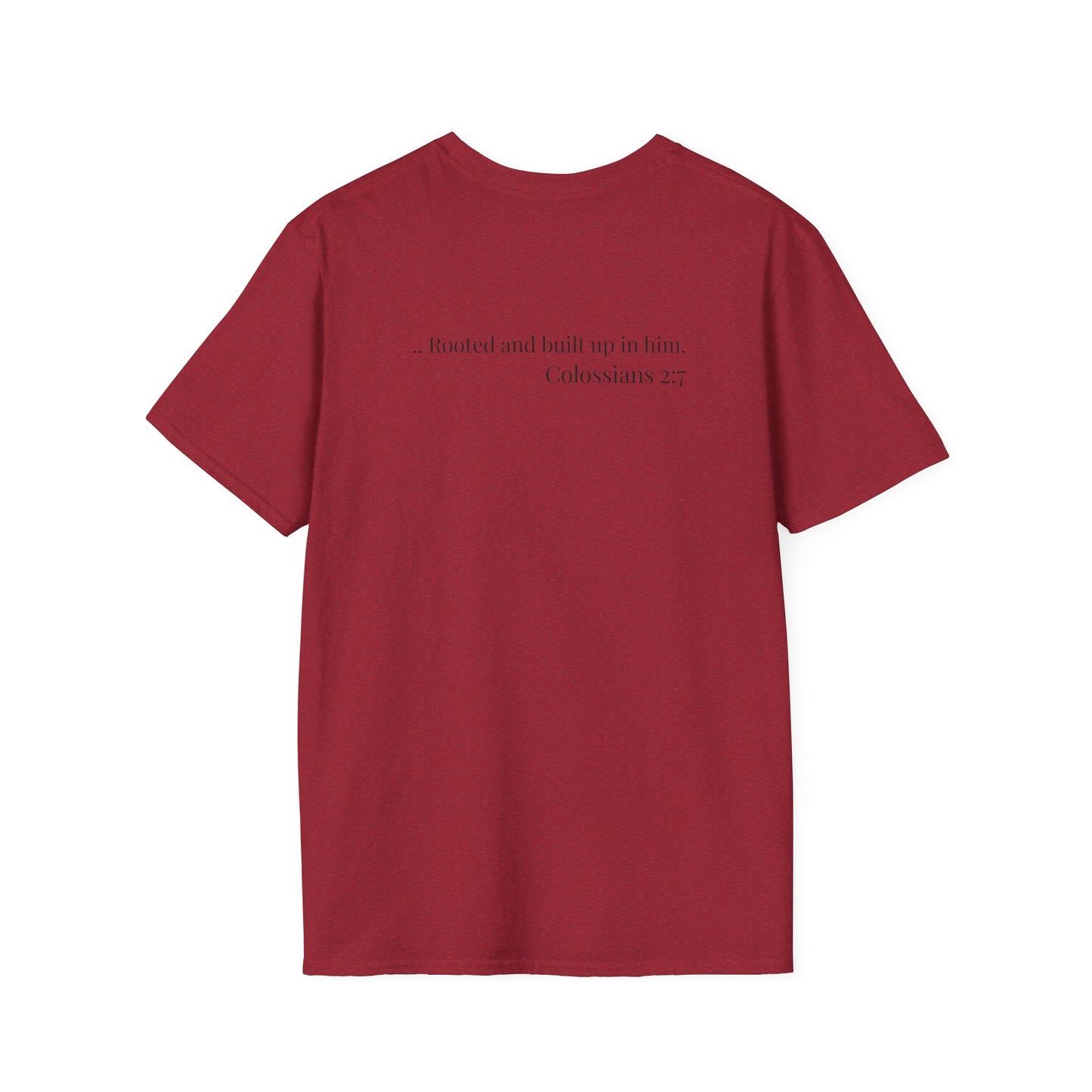 Rooted Heart Co. logo T-shirt | Faith scripture tee