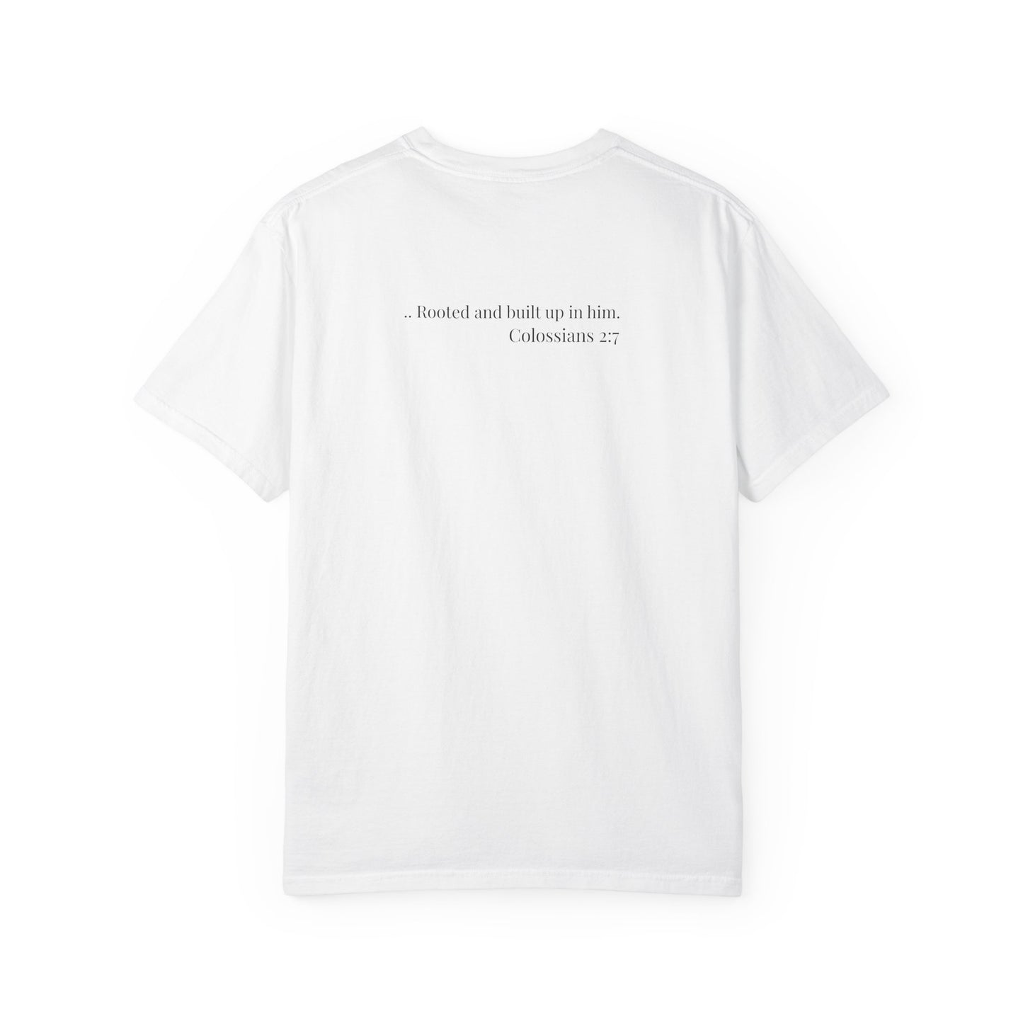 Rooted Heart Co. logo T-shirt | Faith scripture tee