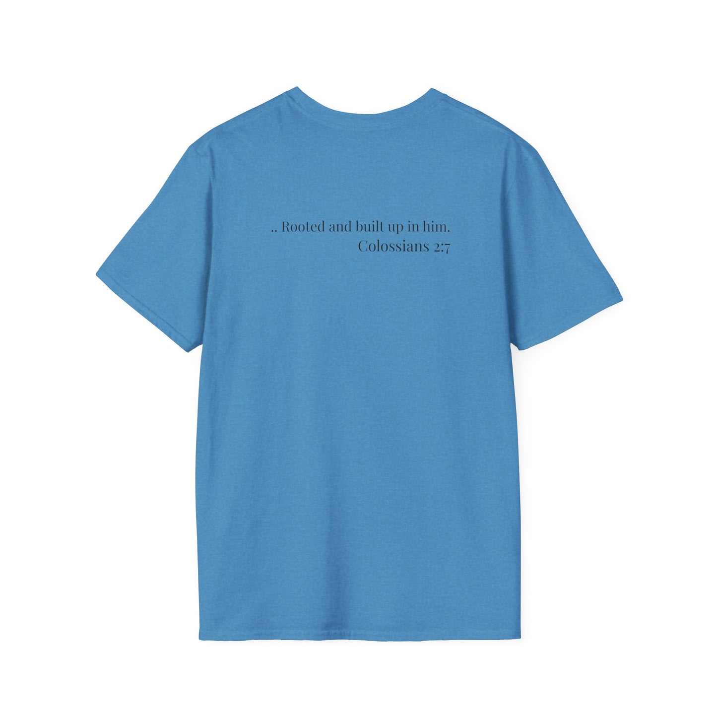 Rooted Heart Co. logo T-shirt | Faith scripture tee