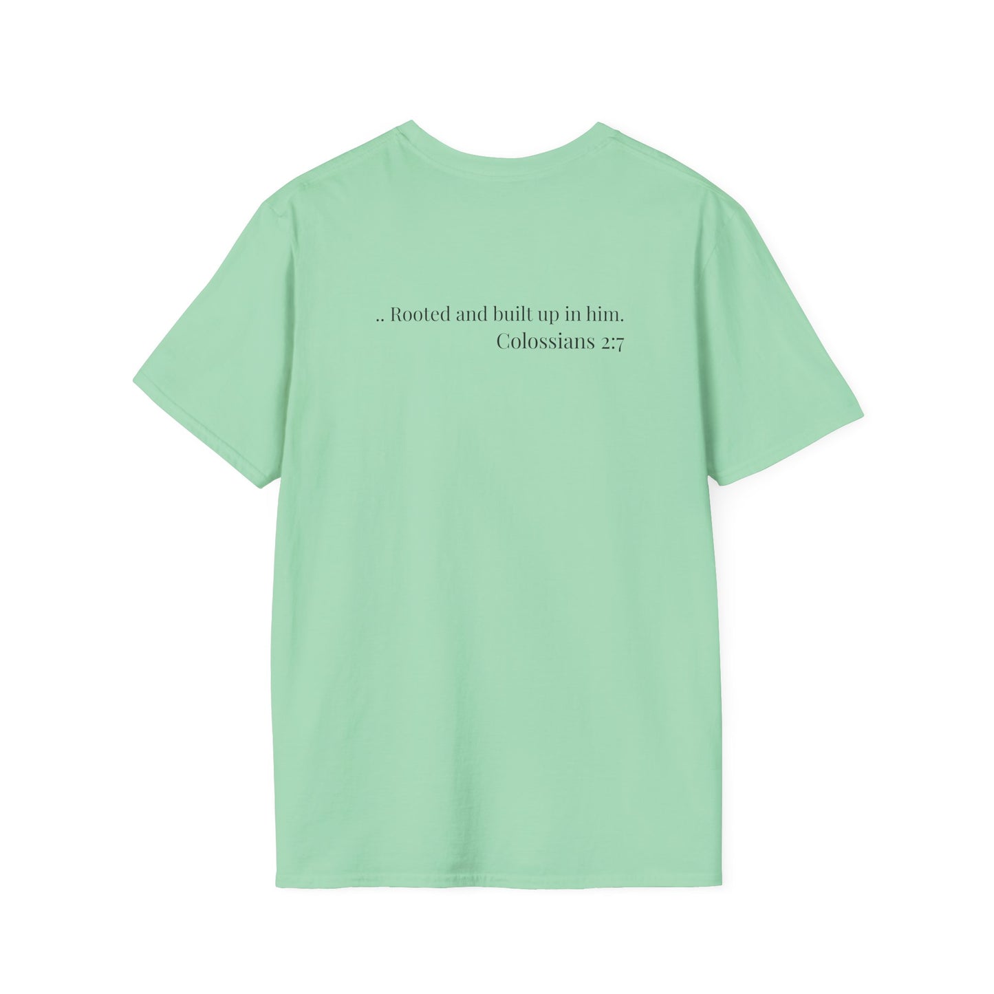 Rooted Heart Co. logo T-shirt | Faith scripture tee