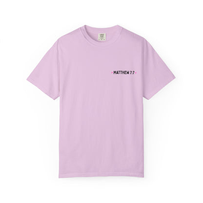 Seek & You Will Find (Matthew7:7) Comfort Colors® T-Shirt — Word-Search ChristianTee