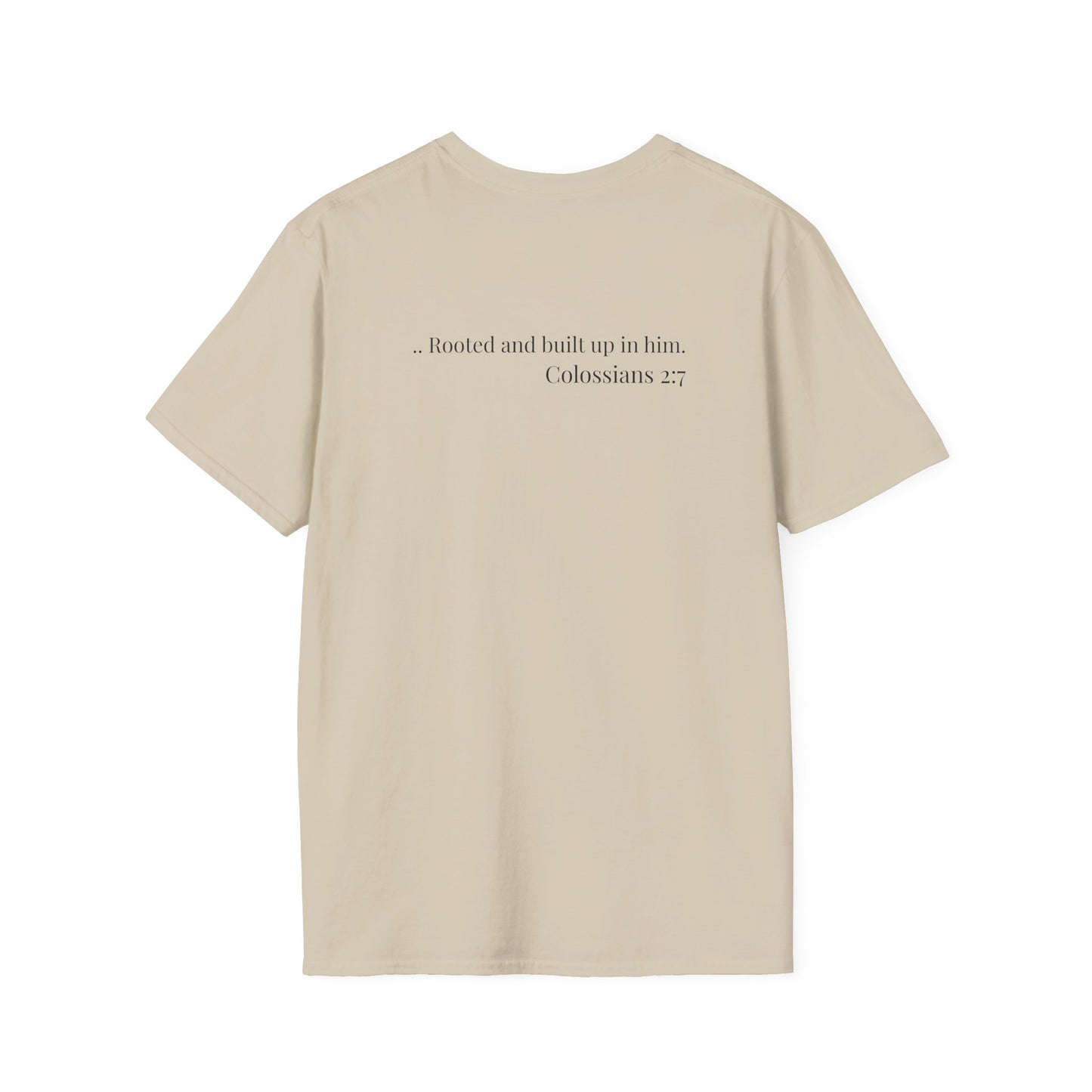 Rooted Heart Co. logo T-shirt | Faith scripture tee