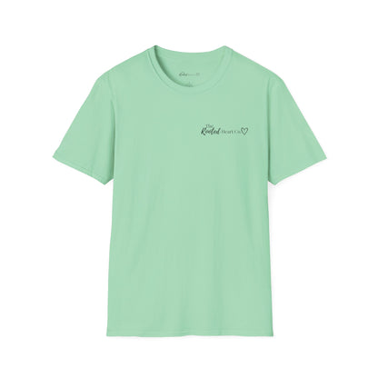 Rooted Heart Co. logo T-shirt | Faith scripture tee