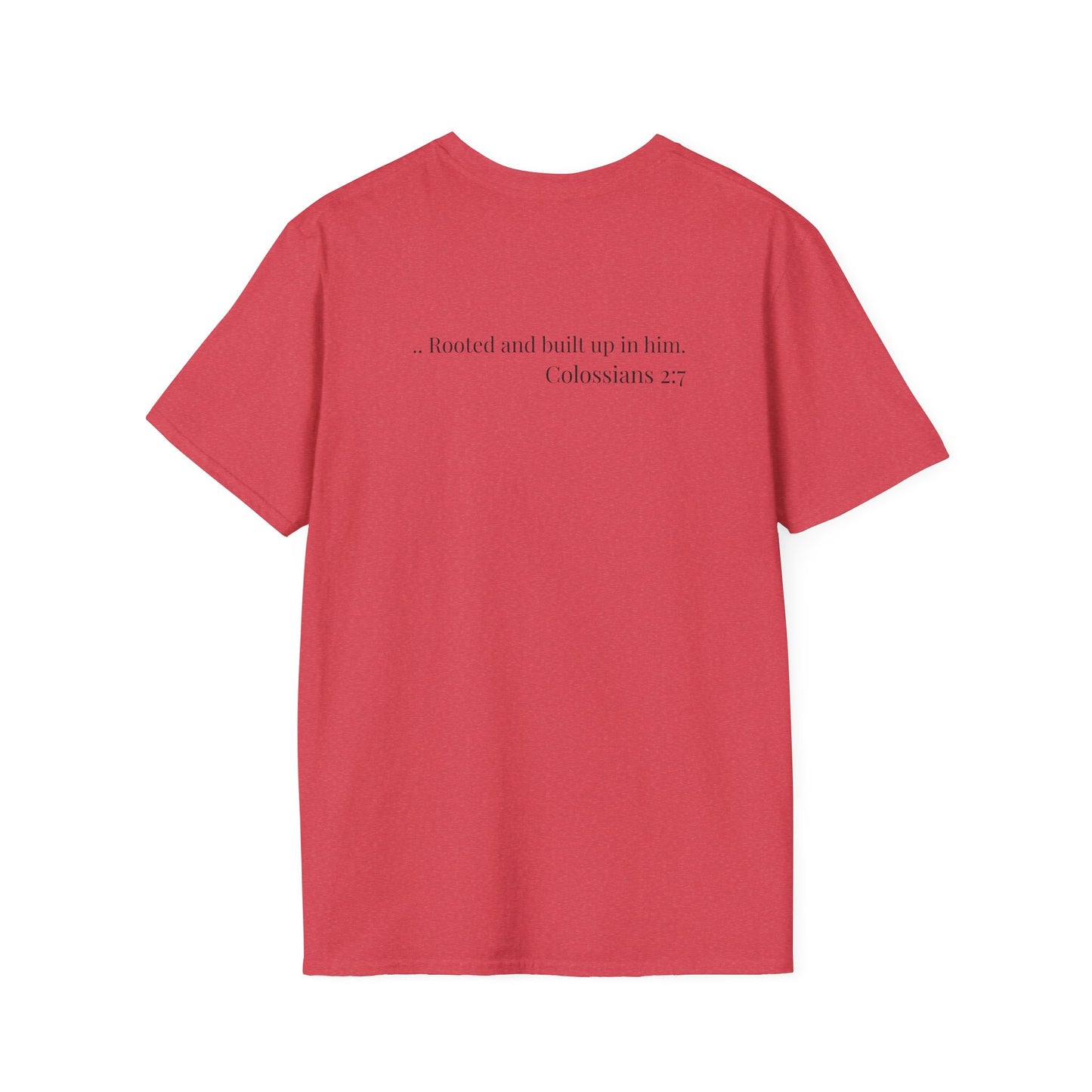 Rooted Heart Co. logo T-shirt | Faith scripture tee