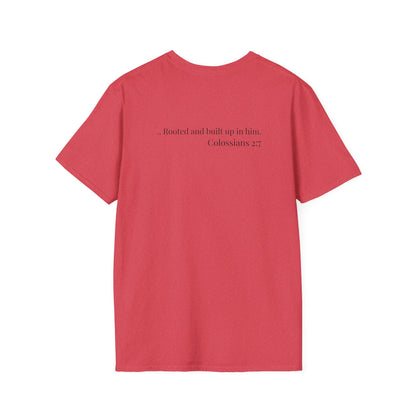 Rooted Heart Co. logo T-shirt | Faith scripture tee