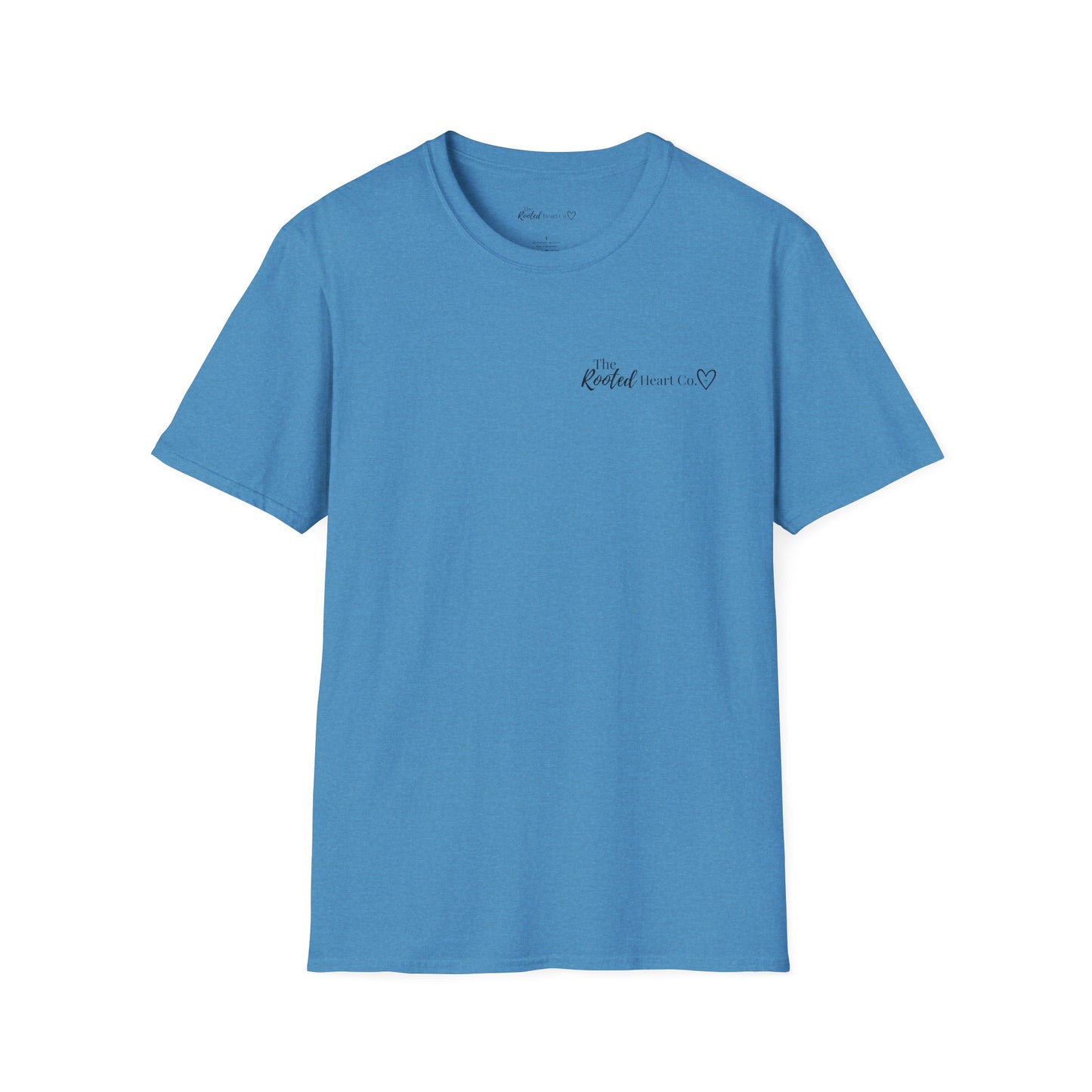 Rooted Heart Co. logo T-shirt | Faith scripture tee
