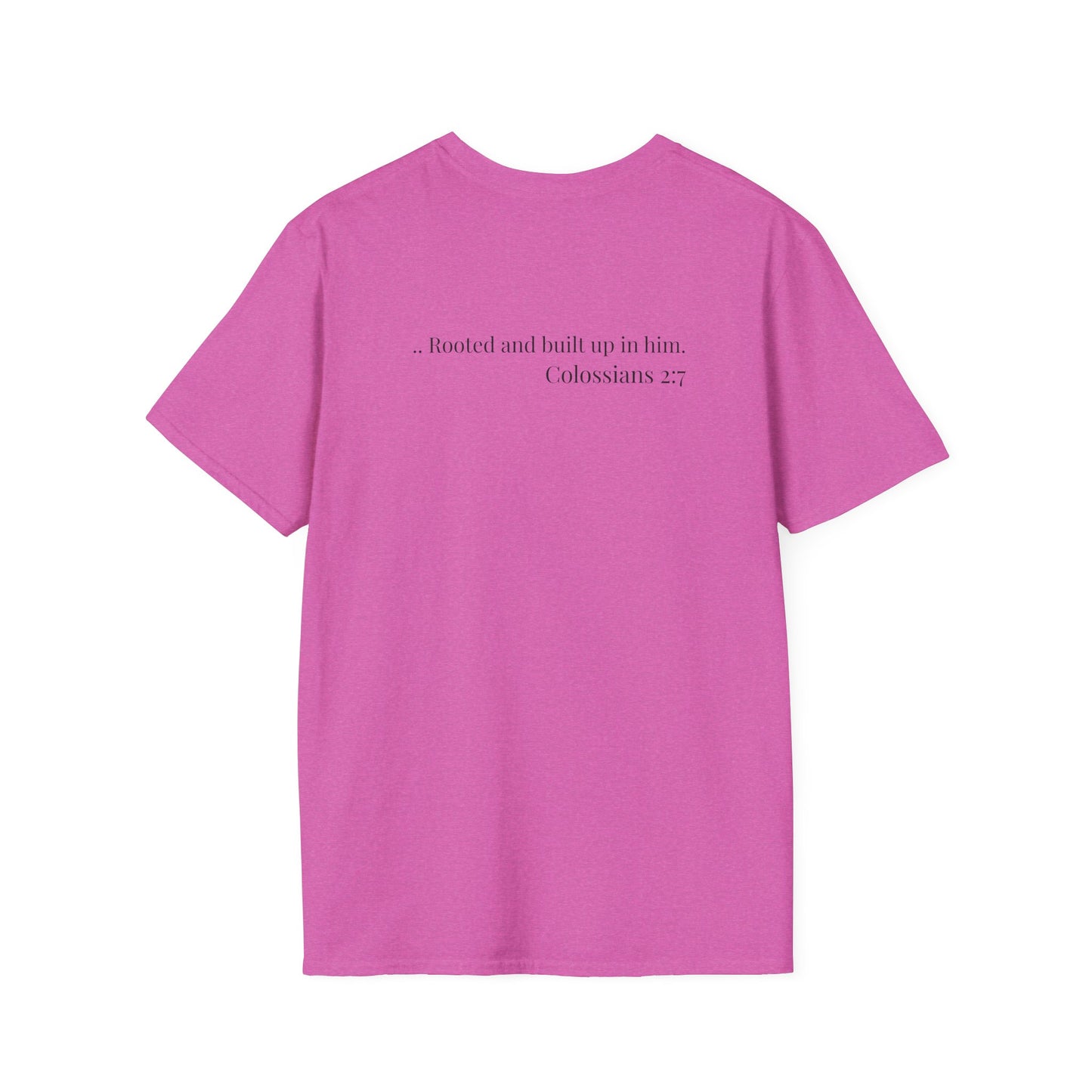 Rooted Heart Co. logo T-shirt | Faith scripture tee