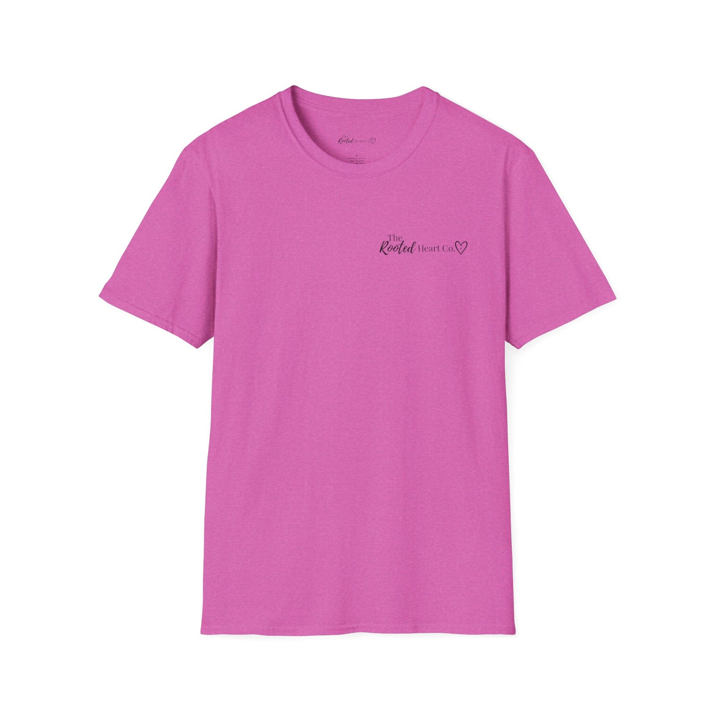 Rooted Heart Co. logo T-shirt | Faith scripture tee