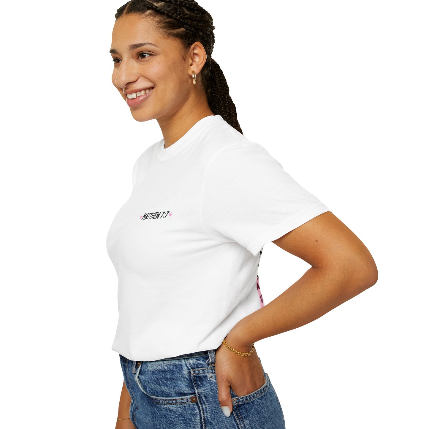 Seek & You Will Find (Matthew7:7) Comfort Colors® T-Shirt — Word-Search ChristianTee